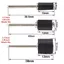 EDIWANY 10 Cái / bộ Kẹp chà nhám, 1 / 8inch 6.35 / 9.5 / 12.7mm Bộ vòng tròn giấy nhám, Dụng cụ mài mòn thanh trống bằng cao su bền