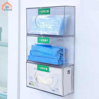 Giá đỡ dùng một lần Găng tay Hộp đựng găng tay nhà bếp, Đa năng, Hộp đựng đồ, Treo tường trong suốt