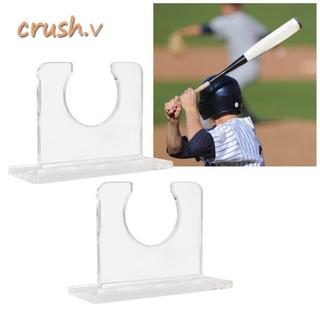 [CRUSH] 2 Móc treo gậy bóng chày, Giá đỡ gậy bóng chày Acrylic chắc chắn tiết kiệm không gian, Giá trưng bày dơi treo tường đứng chịu lực mạnh hiện đại