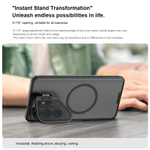 Nillkin TPU + PC Vỏ Điện Thoại Kim Loại Cho Samsung Galaxy S26 Ultra Twill Họa Tiết Ống Kính Máy Ảnh Đứng MagSafe Từ Chống Sốc — ảnh 4
