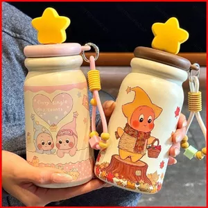 ST2 TWINKLE TWINKLE Cốc Cách Nhiệt Hoạt Hình Gốm Inox Bên Trong Lót Cốc Nước Cho Học Sinh TS2