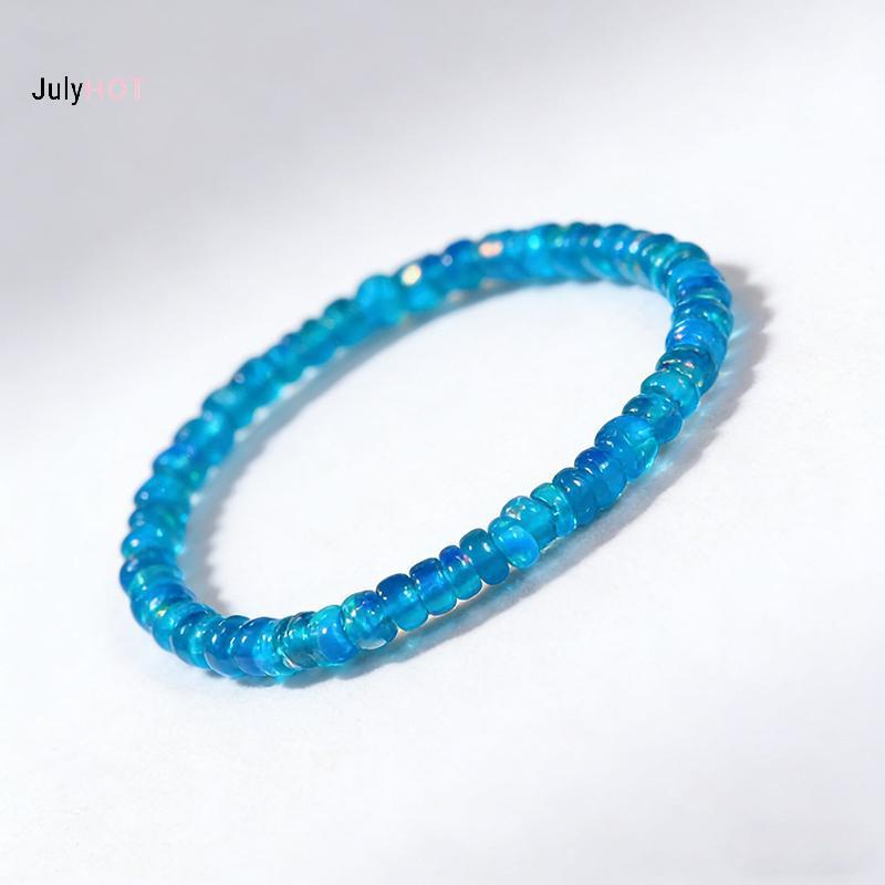 Vòng Tay Opal Tự Nhiên Cho Nữ - Dây Co Giãn Thoải Mái, Hỗ Trợ Tâm Trạng Icygemz