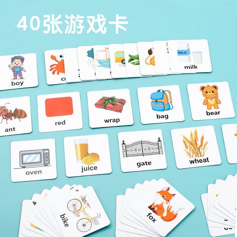 【🇻🇳Có sẵn kho】Kích thước lớn Chữ Chính tả Khối Flash Thẻ Trò chơi Montessori Đồ chơi Từ tiếng Anh Học tập sớm Đồ chơi giáo dục