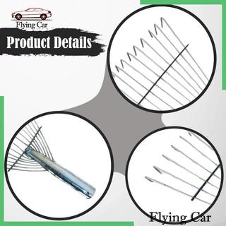 Vườn Tay Rake Đầu Chỉ Rác Thép Dụng Cụ Làm Vườn Phong Cảnh Lá Cào Đầu Cho Kim Thông Sân Trồng Sân Sau
