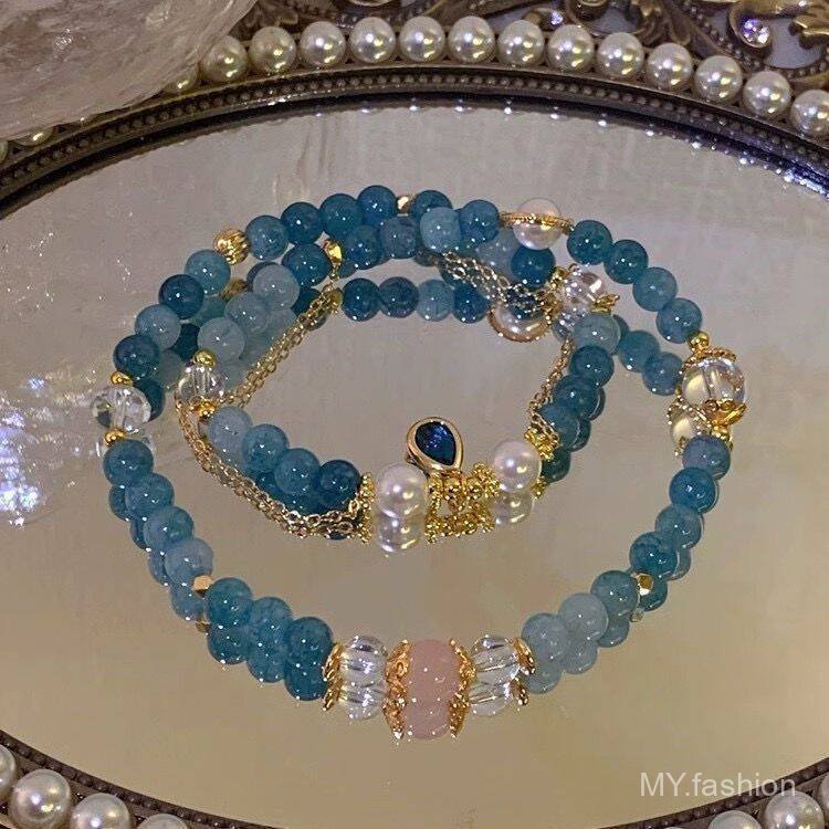 Vòng Tay Pha Lệ Hình Tròn Đôi Phong Cách Cung Điện Cổ Điển - Nhẹ Nhàng Cho Bạn Gái