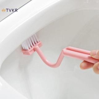 TVKR Vòng cung hình chữ V tay cầm dài bàn chải nhà vệ sinh góc làm sạch phòng tắm hộ gia đình OIK