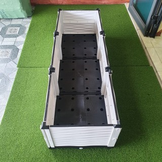 Chậu ghép thông minh HDPE/PP 150x50x39cm: Thẩm mỹ, kết cấu chắc, dễ lắp đặt, phù hợp mọi cây trồng.