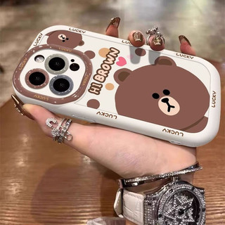 Ốp lưng IPhone 17 16 15 14 13 12 11 Pro Max XRXSMax 78 Plus Dễ thương Cartoon Cub trường hợp điện thoại