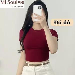 Áo phông cộc tay croptop chất mát cho mùa hè, dáng ngắn quanao94