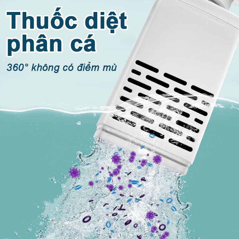 Máy lọc bể cá 3 trong 1 lọc nước tăng oxy hút tuần hoàn nhựa ABS cao cấp bền phù hợp bể cá cảnh nhỏ