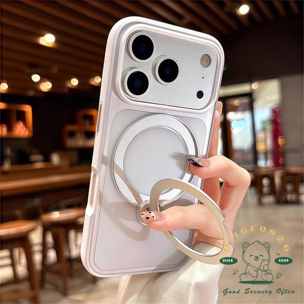 【 Ốp lưng iPhone17 】 Giá đỡ xoay từ chất lỏng siêu mỏng Vỏ điện thoại iphone17 Pro Max 16 15 14 cho vỏ iPhone Vỏ mềm silicon TPU chống sốc