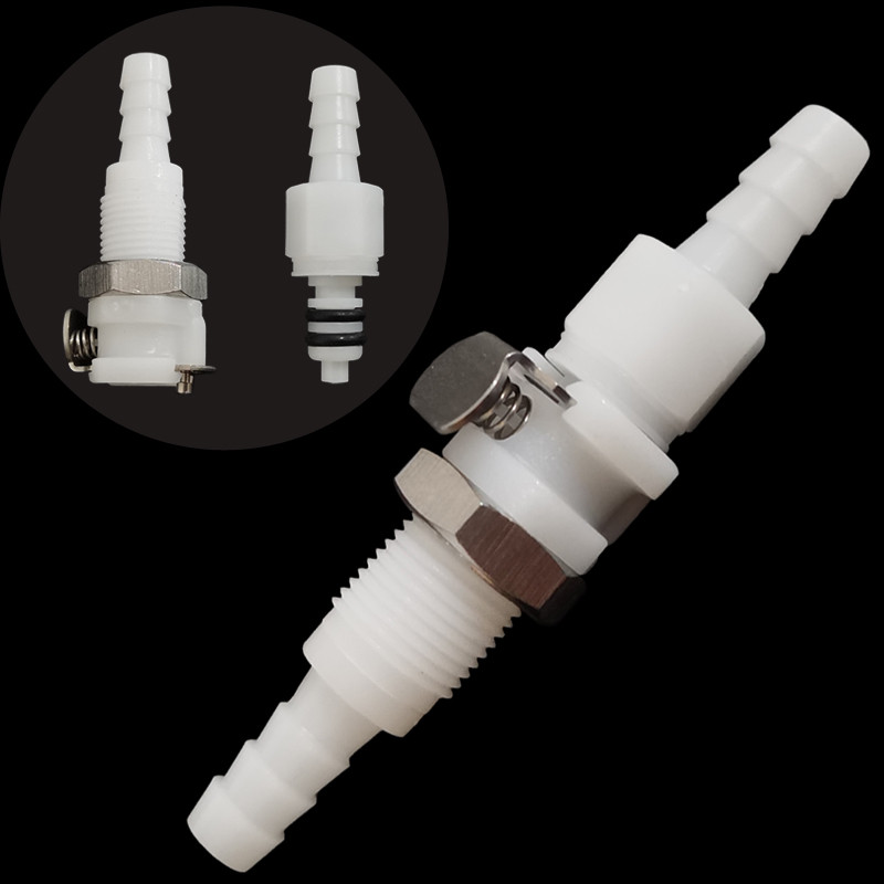 3 / 16 1 / 4 Ống Barb Ngắt Kết Nối Nhanh Nam Nữ Khớp Nối Lắp Nhanh Tắt Khớp Nối Cho Thiết Bị Làm Đẹp