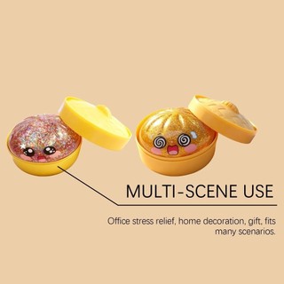 WOAY Bánh Bao Đồ Chơi Squishy, Chậm Đàn Hồi Mềm Hấp Nhồi Bông Squishy Pinch Le, Fidget Long Lanh Với Máy Hấp Bóp Bột Giải Nén Trang Trí Nhà Cửa
