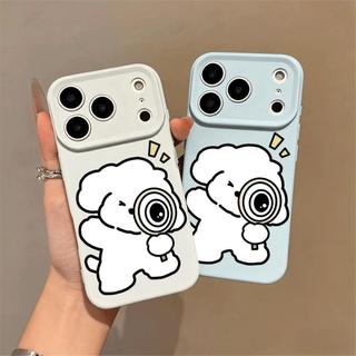 Chú chó conPhù hợp với16vỏ điện thoại iPhone17Air,vỏ silicon cho các model14/13/11 Pro