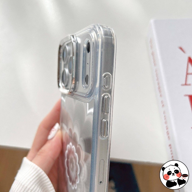 Ốp Điện Thoại Hoa Phantom Sang Trọng Cho iPhone Air 17 Pro Max 16E 16 15 14 Plus 13 12 11 Pro Max XR XS Max X 8 7 Plus SE3 SE2 2022 2020 Vỏ Mềm Chống Sốc Sáng Bóng Dễ Thương