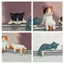 10 Chiếc Dễ Thương Mini Mèo Hình Bộ Thực Tế Phiên Bản Q Mèo Con PVC Mẫu Màn Hình Ô Tô Cạnh Bảng Điều Khiển Trang Trí saixit2vn