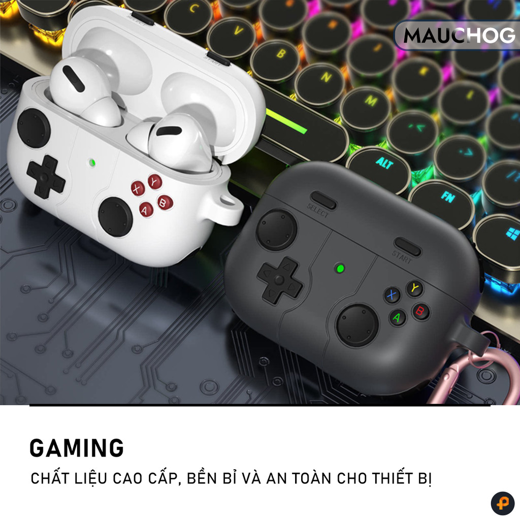 Ốp In Hình Máy Chơi Game Cầm Tay Chống Sốc Kèm Móc Khóa Cho Airpods Pro 3 2 Airpods 4