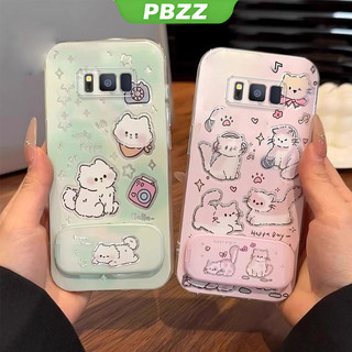 Ốp Lưng Cho samsung s8 plus samsung s8 Vỏ Điện Thoại Vỏ Mềm Silicon Chống Sốc ProtectorClear Cover Thiết Kế Mới Thẩm Mỹ PHIM HOẠT HÌNH CAT Có Giá Đỡ TYYMZJ01