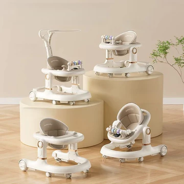 Xe tập đi cho bé, xe tập đi hai trong một chống lật, có thể dùng làm xe đẩy tập đi.