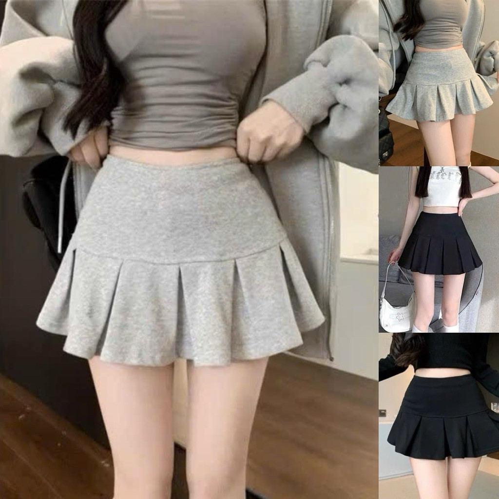 Chân váy nữ dáng cao xếp ly to lưng cao trẻ trung dạo phố CE2244