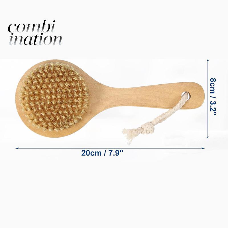 (TFT) 1 Cái Tẩy Tế Bào Chết Bằng Gỗ Massage Toàn Thân Bàn Chải Tắm Lông Tự Nhiên Bàn Chải Mềm Mại Phòng Tắm Nữ Người Đàn Ông Bàn Chải Chăm Sóc Da MỚI