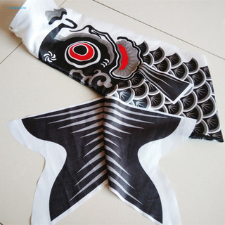 Size lớn| Trang trí treo lễ hội Nhật Bản Cá chép Koi Windsock Cờ cá đầy màu sắc Streamer Diều Họa tiết sống động Lâu bền Trang trí treo cho sân vườn Ban công Lễ hội ngoài trời Truyền thống