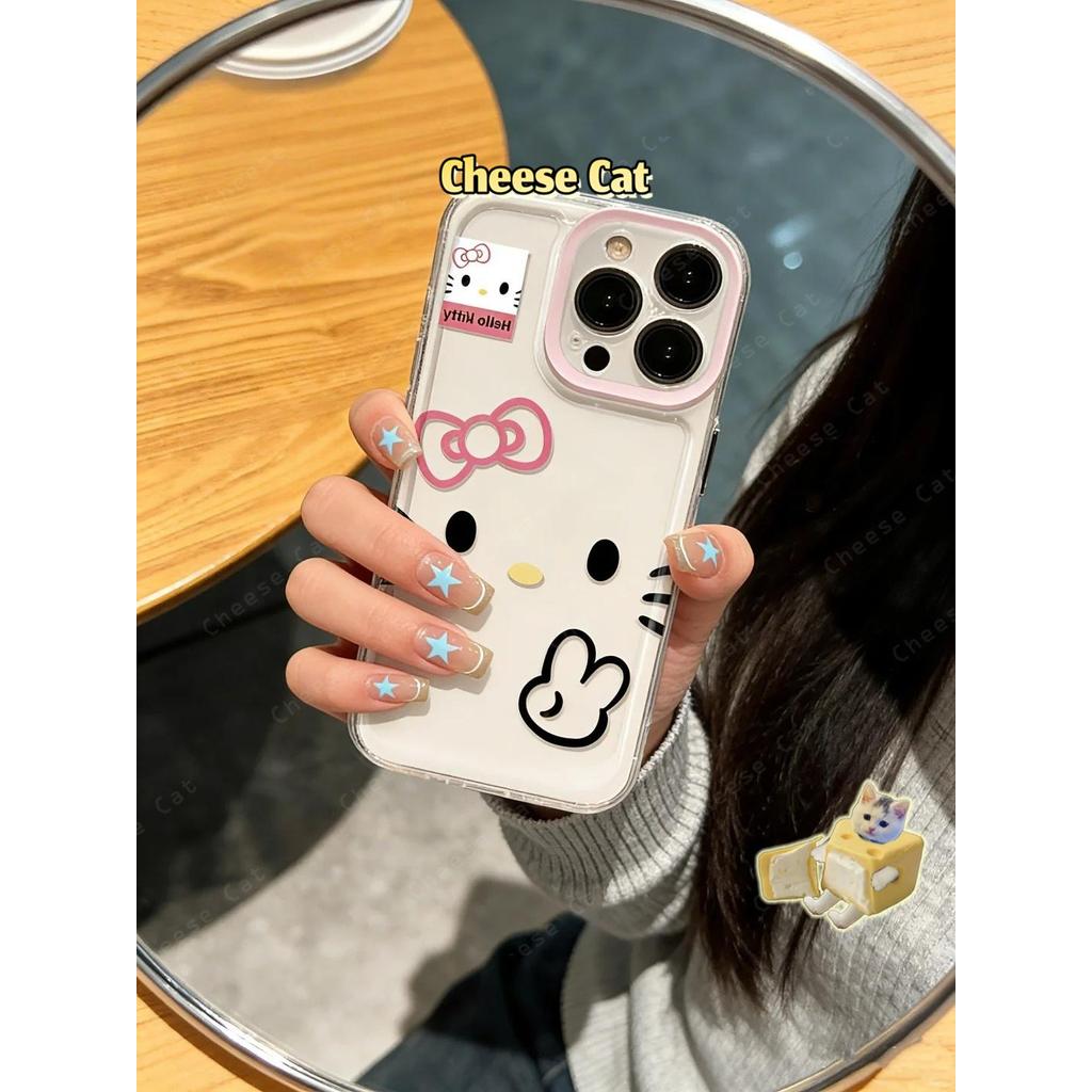 Ốp Lưng Cho IPhone 17 11 14 15 12 13 16 Pro Max 17 Air Xs Max Xr 8 7 Plus SE 2020 Thiết Kế Hình Cá Và Nơ Kitty Hoạt Hình