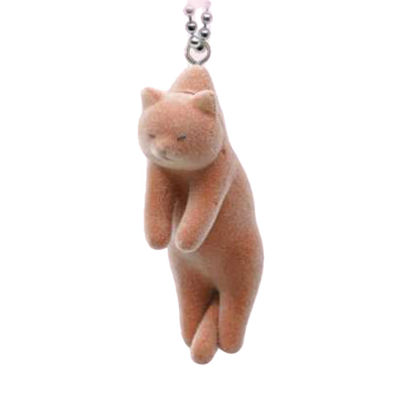 [BTF] Hàng có sẵn Nhật Bản QUALIA Capsule Toy Catched Cat Flocking Mặt dây chuyền 2 Dễ thương Anh ngắn M4JX