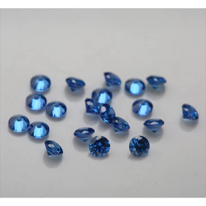 200 Cắt đá CZ Xanh Tròn 1.0mm ~ 3.0mm cho DIY Trang Sức