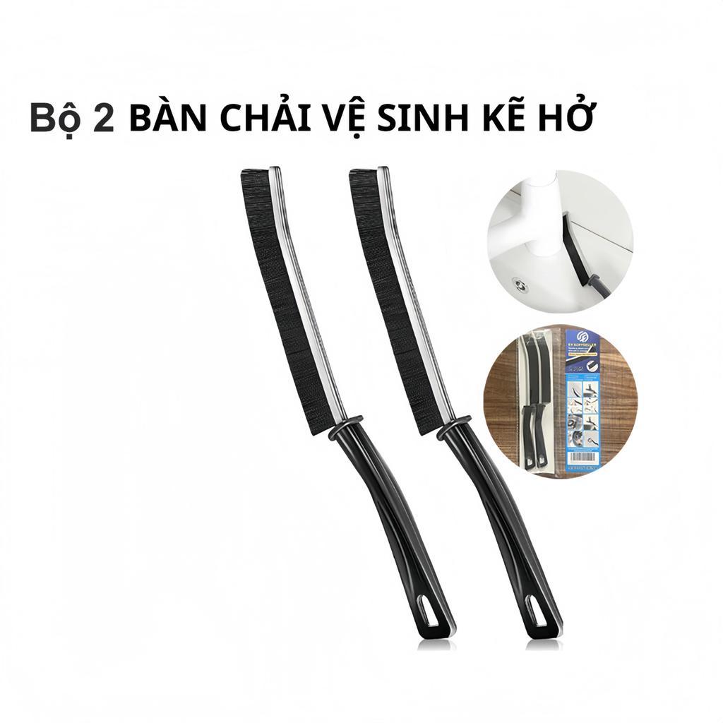 Bộ 2 Bàn Chải Vệ Sinh Khe Hở Góc Rãnh Đa Năng Cọ Vệ Sinh Khe Nhà Tắm Khe Cửa Nhà Bếp Nhỏ Gọn - FE123