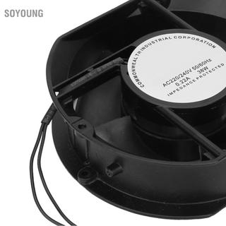 Soyoung Quạt hướng trục soyoung AC AC220V 38W Vòng bi hình bầu dục Thông gió làm mát 220V
