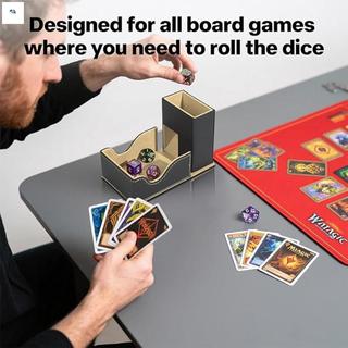 Khay đựng đồ có thể gập lại bằng da PU dành cho trò chơi bảng RPG DND với thiết kế cán mượt mà