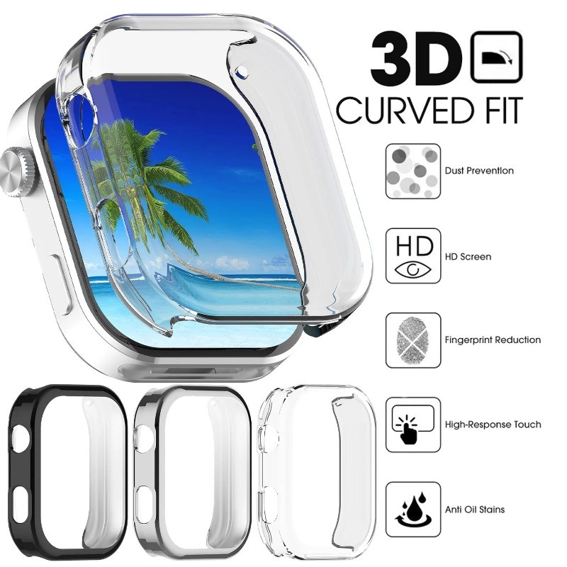 Đồng Hồ TPU Mạ Dành Cho Redmi watch6 Vỏ Mềm + Phim Đồng Hồ Màn Hình Ốp Lưng Cho Redmi Watch 6 Tất Cả Xung Quanh Vỏ Bảo Vệ