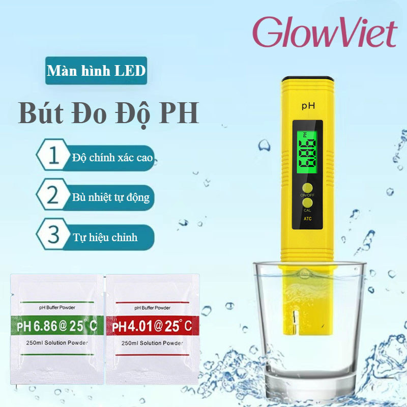 Bút Đo pH, Máy Đo Độ PH Của Nước Cao Cấp Có Màn Hình LED, Đo Nhanh Chính Xác Đo Ao Nuôi Tôm Cá