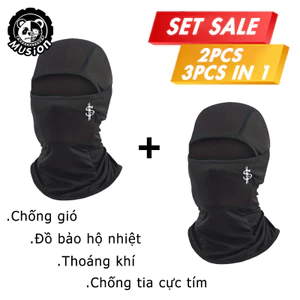 Mặt nạ chống nắng mỏng Balacalva cho thể thao ngoài trời, bảo vệ da khỏi tia cực tím và giúp làm mát