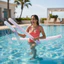 Que phao bể bơi DARON PVC, Gậy bơi bơm hơi mềm di động, Phao nổi cao cấp có thể tái sử dụng thoải mái