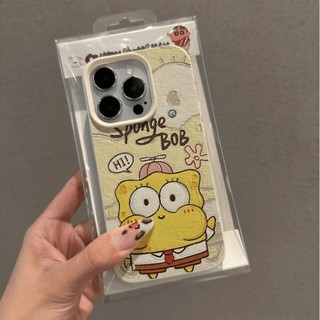 Dễ Thương SpongeBob Patrick Star Cặp Vợ Chồng Điện Thoại Trường Hợp Cho iPhone 17 16 15 14 13 12 11 Pro Max X Xr Xs Max