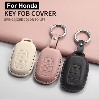 Vỏ Chìa Khóa Ô Tô Vỏ Fob Cho Xe Honda 2022 2023 2024 2025 Cho Civic Cho Accord Cho CR-V Cho HR-V Cho Phi Công PU Chìa Khóa Phụ Kiện
