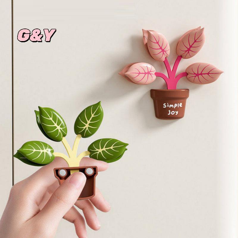 [G & Y-t] Kẹp túi ốc sên từ tính có thể tái sử dụng Giá đỡ kẹp niêm phong thực phẩm có nam châm cho tủ lạnh Tủ lưu trữ nhà bếp văn phòng [Mới]