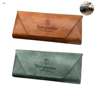 Hộp đựng kính râm bằng da phong cách cổ điển, chống áp lực, phù hợp nam nữ