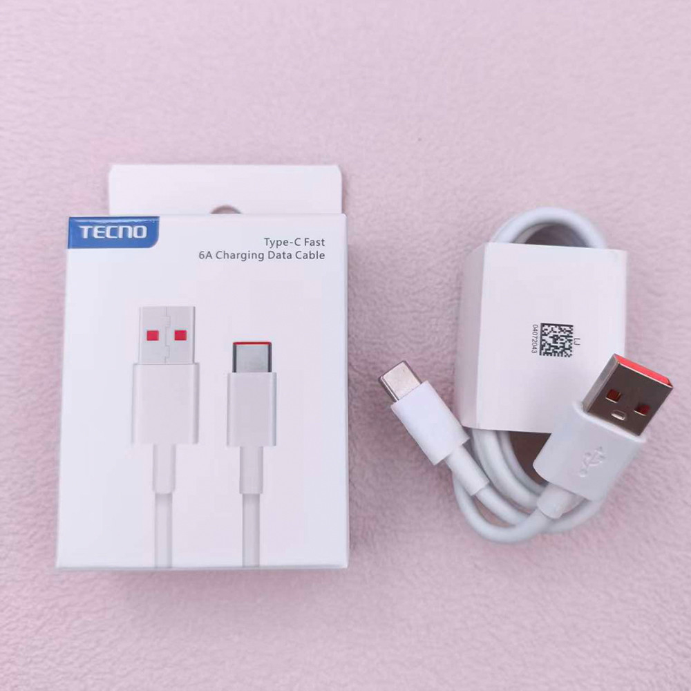 Cáp sạc nhanh 70W 65W 55W 100CM 6A Type-C cho Tecno Pova 4 5 6 Pro 5G Camon 20 30 Ultra Spark 10 20 Pro Phantom V Fold 2