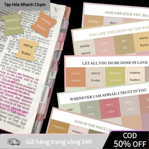 【COD】Nhãn dán chỉ số Kinh Thánh mini 5 chiếc, chống thấm nước tốt, lý tưởng cho người yêu thích nghiên cứu Kinh Thánh.
