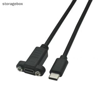 [Hộp lưu trữ] 1 Chiếc Bảng Điều Khiển Gắn Type-C USB-C Cáp Nối Dài Nam Sang Nữ Có Lỗ Vít Lo Cáp Kết Nối 0.3 / 0.5 / 1 / 1.5 Mét Đẹp