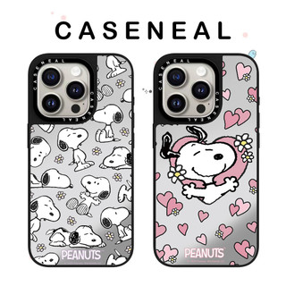 Ốp Điện Thoại Gương Chất Lượng Cao Tình Yêu Snoopy Thích Hợp Cho iPhone 17ProMax 17pro 17 air 16promax 16 15promax 15 14promax 13 13promax Ốp Lưng Cứng Chống Rơi Thời Trang