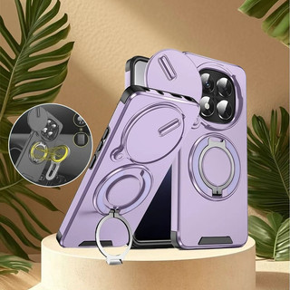 Vỏ Chống Sốc Giáp Cho Redmi Note 15 Pro + 15ProPlus Note15 Note15Pro 5G 4G Trượt Cửa Sổ Camera Bảo Vệ PC Cứng Ốp Lưng Từ Tính Giá Đỡ Ô Tô Vỏ Điện Thoại