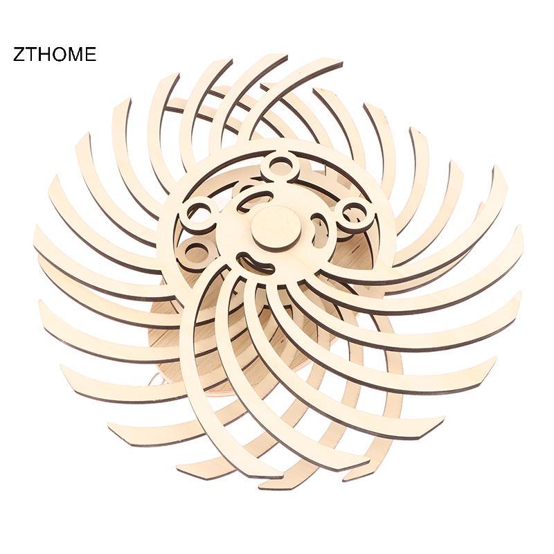 ZTHOME Handmade Retro Điêu Khắc Di Chuyển Nghệ Thuật Treo Tường Gỗ Cối Xay Gió Đảo Chiều Tượng Cho Phòng Khách Trang Trí Nhà Thủ Công HOT