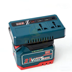 Đế Chuyển Đổi Nguồn Điện Chuyển Từ Pin 21v Lên 110 - 220v, Chân Pin Phổ Thông 4cm