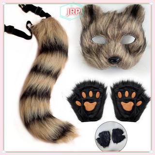 JRP Đuôi Cáo và Găng Tay Paw - Phụ Kiện Cosplay Dễ Thương Cho Tiệc Halloween