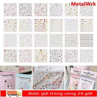 METALWRK 24 Cái / bộ Miếng Dán Móng Tay, Miếng Dán Cốc Đa Năng Tự Dính, Miếng Dán Hoạt Hình Nổi Mềm Không Có Sân Vườn Để Trang Trí Móng Tay Nghệ Thuật