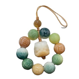 Năm Mới Bốn Kho Báu Sáu Xương Mantra Bồ Đề Dây Xích Điện Thoại Di Động Móc Khóa Túi Mặt Dây Điện Thoại Di Động Dây Mặt Dây Chuyền 1.12